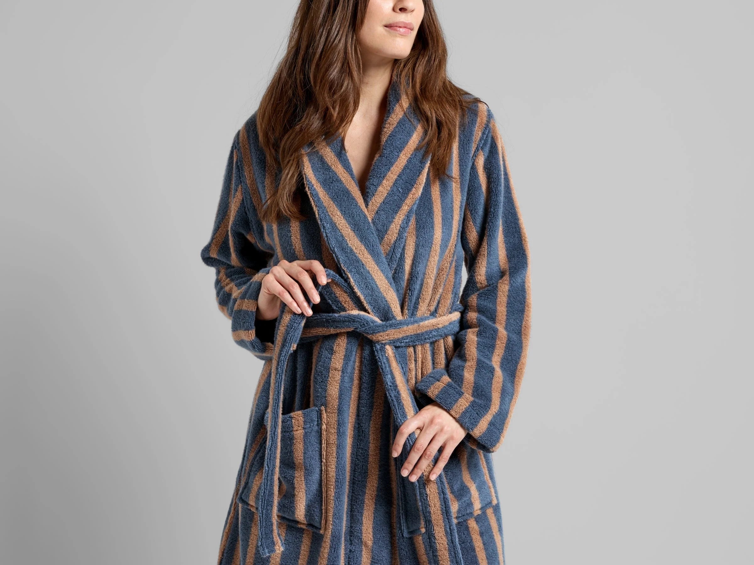 VELMORA® Terry Stripe Robe 4